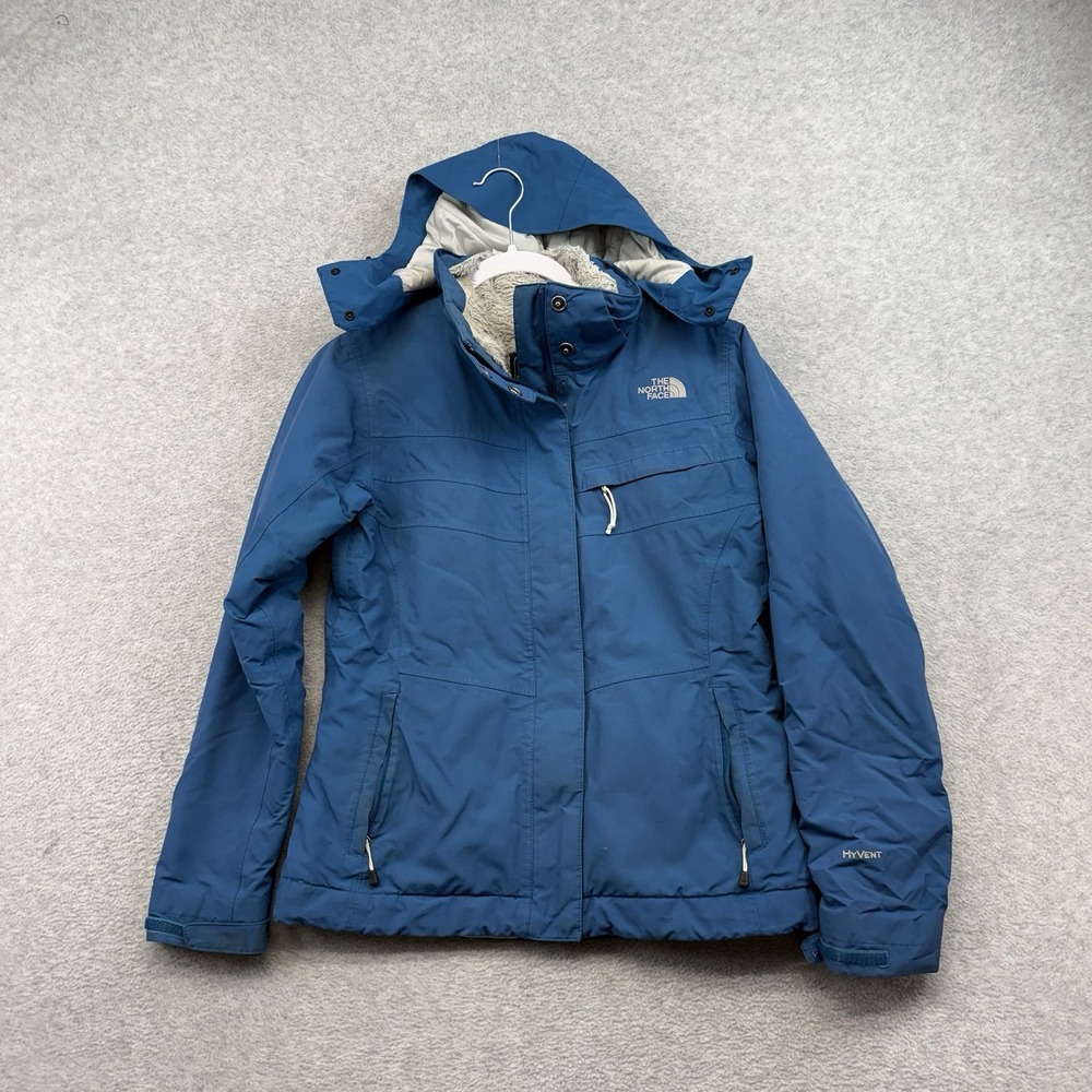 The North Face Inlux Insulated Hyvent‎ Jacket Coat Womens S Lined Full Zip